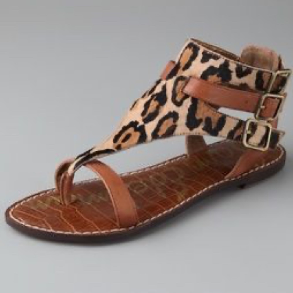 Sam Edelman Tan and Brown Gladiator Sandals